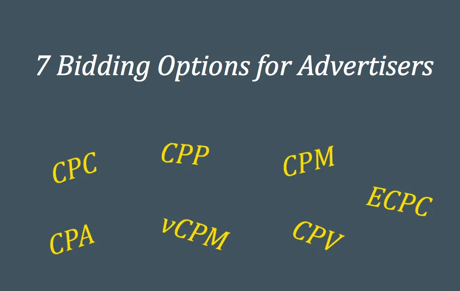 7 Bidding Options for Advertisers