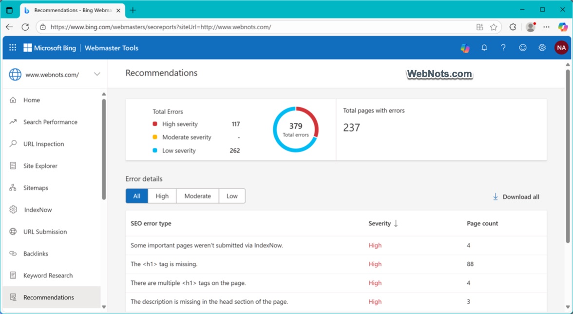 Crawl and Indexing Errors
