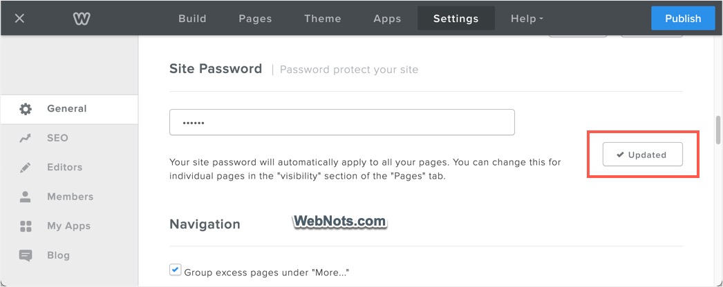 Password Saved