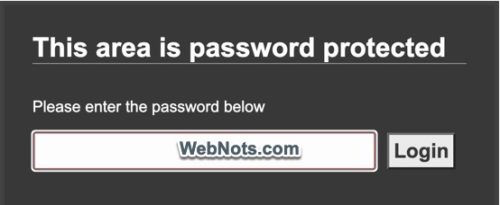 Weebly Password Protected Page
