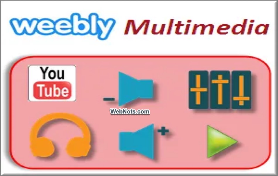Add Multimedia in Weebly Site