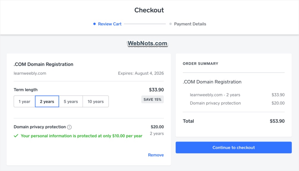 Buy Weebly Domain
