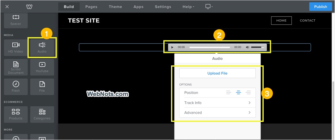 Default Weebly Audio Player