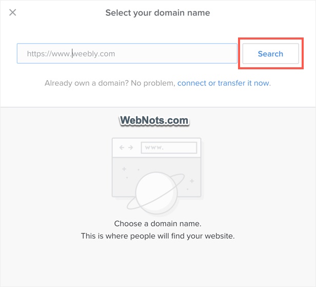 Search for Site Address