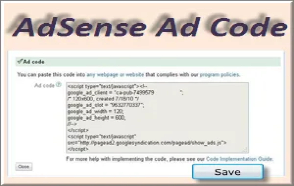 AdSense Ad Unit Code