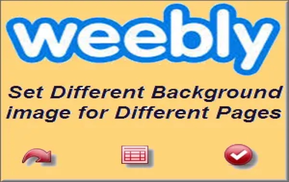 Different Background for Weebly Pages