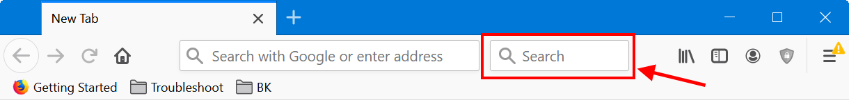 google chrome boxes under search bar