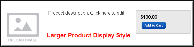 Weebly Larger Product Display Style