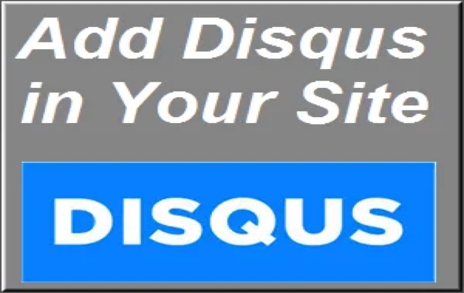 Add Disqus to Your Site