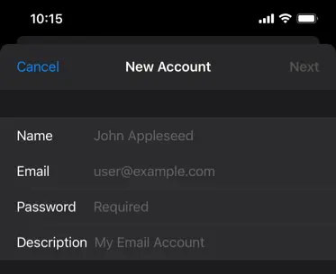 add godaddy email to apple mail