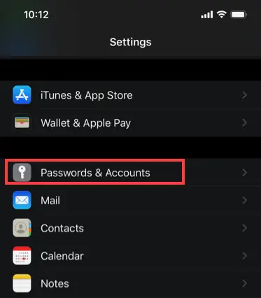 how to find out email password on iphone