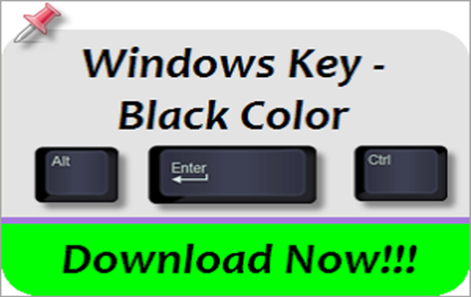 Windows Key Black Color Images