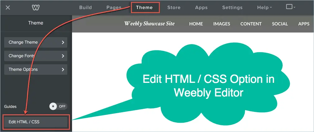 Editing Source HTML and CSS in Weebly