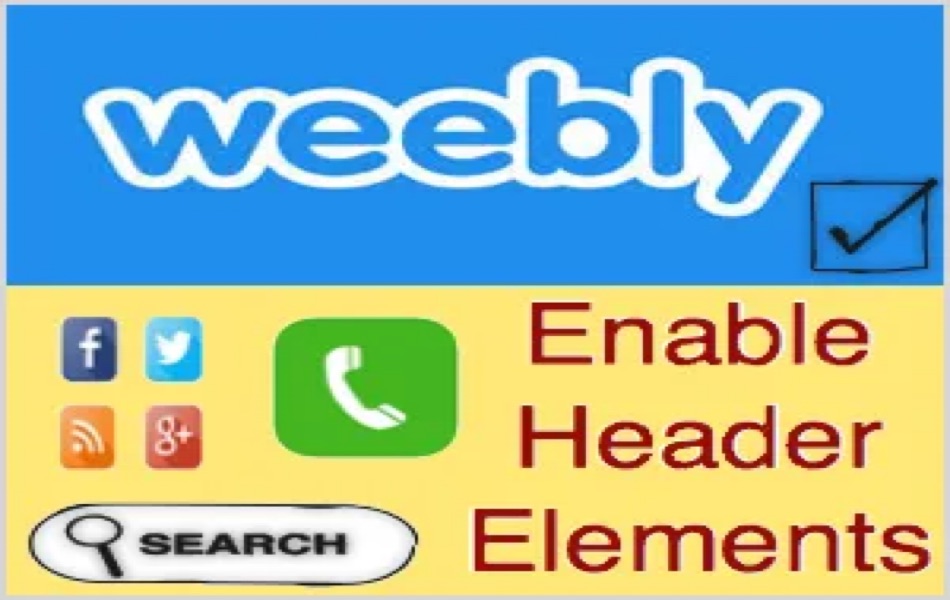 Enable Phone Number in Weebly Header