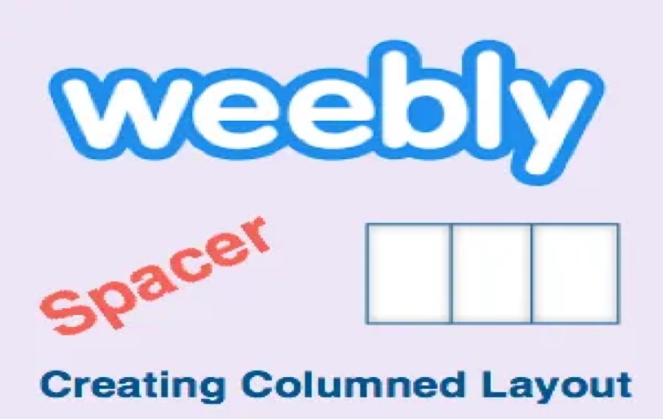 Weebly Spacer Element