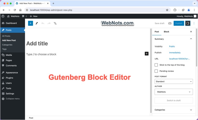 Gutenberg Block Editor