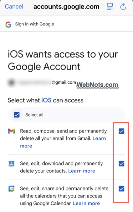 Provide Access Permission for iOS