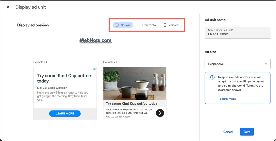 Responsive Ad Unit