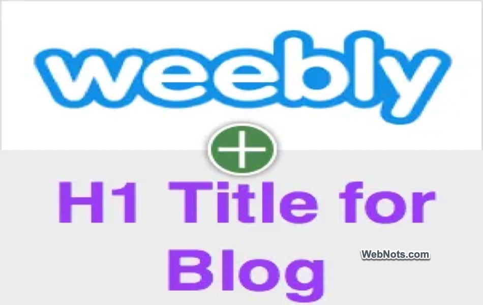 Weebly H1 Title