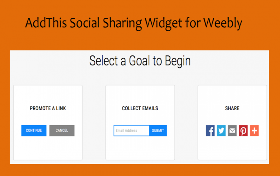 AddThis Social Sharing Widget for Weebly