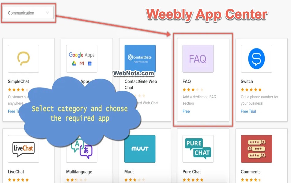 Weebly App Center