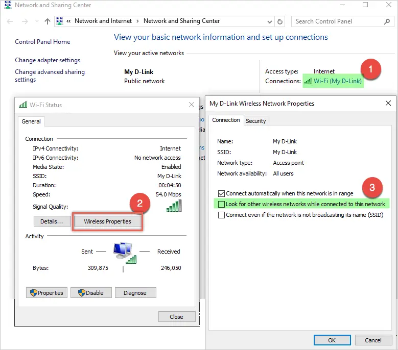 ipv4 not connected windows 10