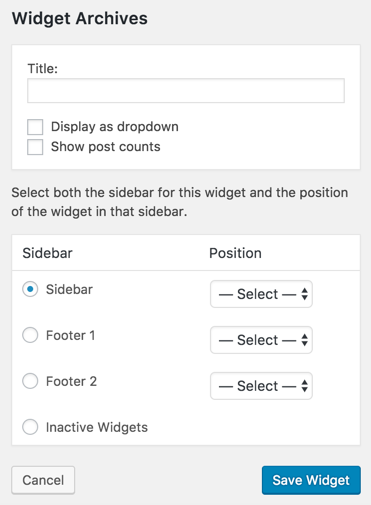 Adding Widget in Accessibility Mode
