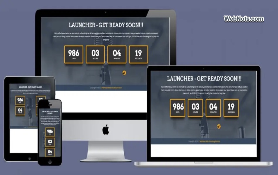 Get Launcher Coming Soon Template