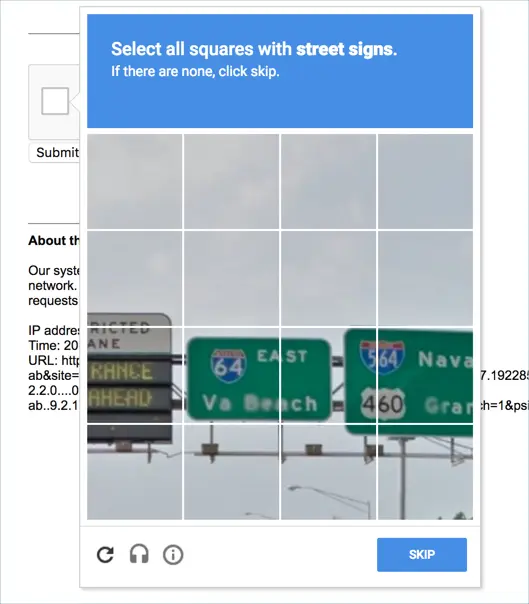 recaptcha im not a robot