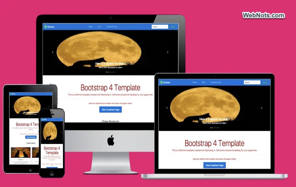 Free Minimal HTML Template Download