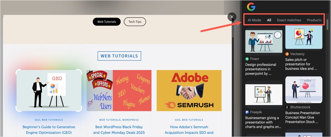 Google Lens in Chrome