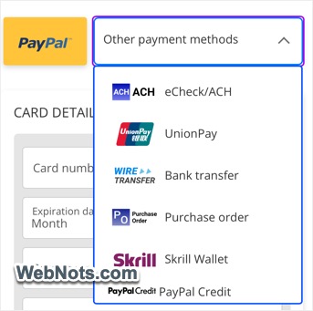 Payment Methods