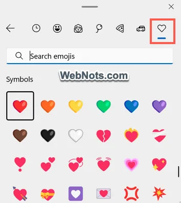 how to make heart facebook symbols