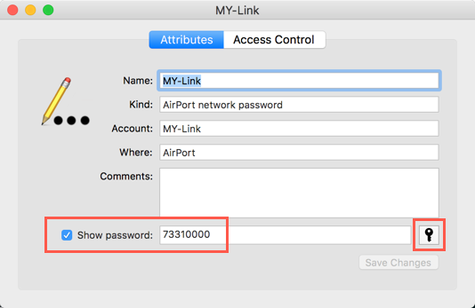 Visualizza password Wi-Fi in Mac