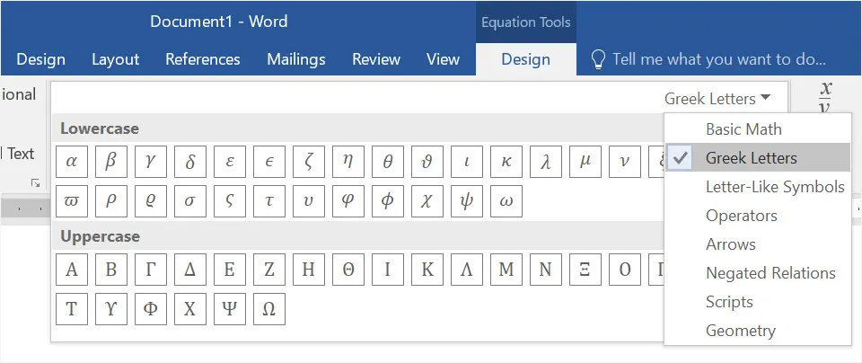 mathematical symbols keyboard