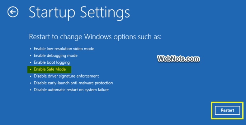 Start Windows 11 in Safe Mode