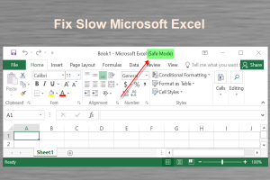 Fix Microsoft Excel Slow