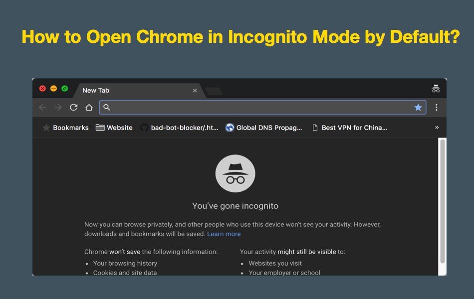 enable incognito mode on chrome for mac