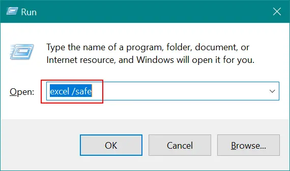 Open An Excel Spreadsheet In Safe Mode