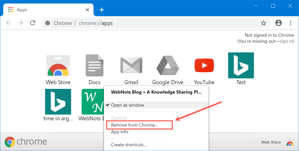 make a page a shortcut for google chrome mac