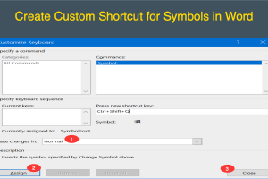 Create Custom Shortcuts for Symbols in Word