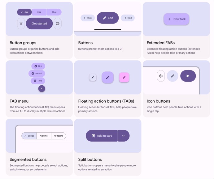 Chrome Material Design Components