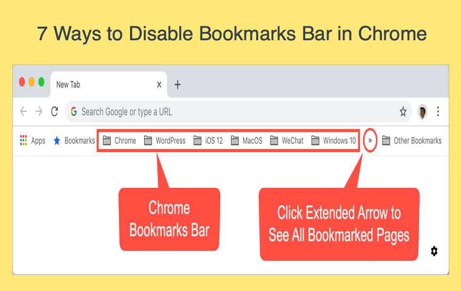 7 Ways To Disable Bookmarks Bar In Chrome Webnots