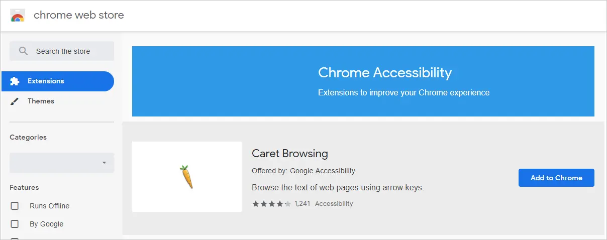 Chrome Accessibility Extensions