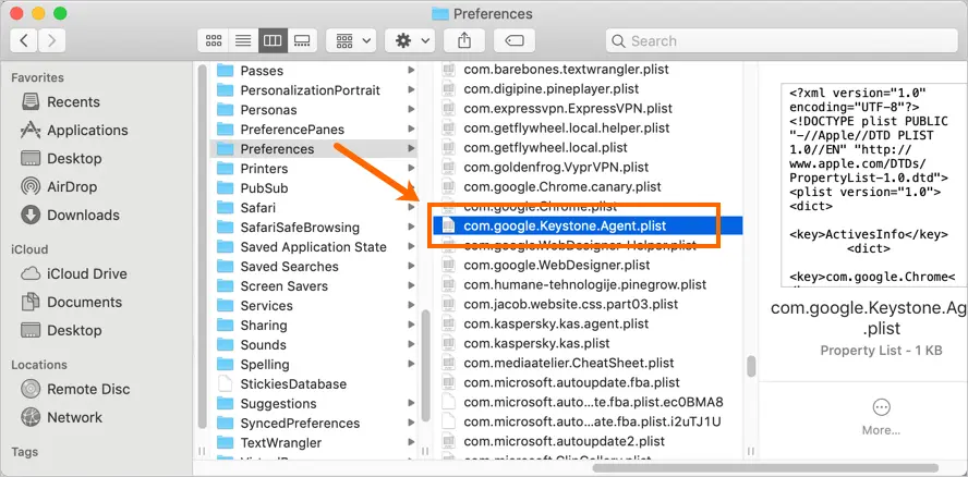 Edit Chrome Plist File in Mac