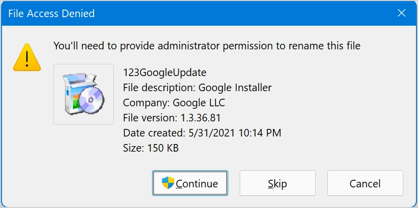 Provide Admin File Access