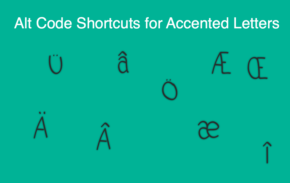 how to write e with an accent mark windows