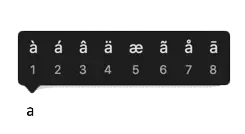 Type Accented Small Letters in Mac