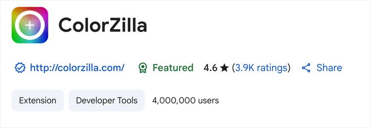 ColorZilla Extension