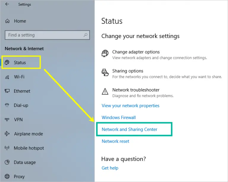 Guide to Windows 10 Network and Sharing Center – WebNots